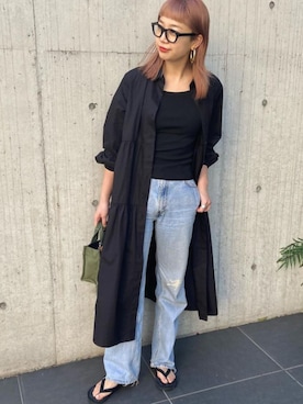「coca（coca）（コカ）のアイテム（ワンピース/ドレス）」を使った、cocaさん（レディース・172cm）の春コーディネート