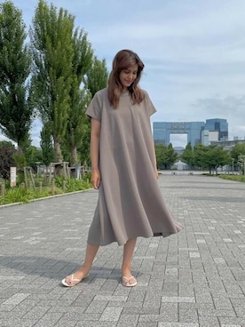 「coca（coca）（コカ）のアイテム（ワンピース/ドレス）」を使った、cocaさん（レディース・160cm）の夏コーディネート