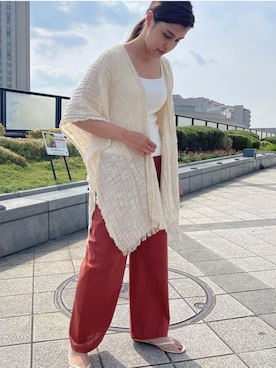 「coca（coca）（コカ）のアイテム（パンツ）」を使った、cocaさん（レディース・160cm）の夏コーディネート