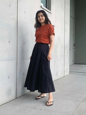「黒スカート」｜cocaさん（レディース・160cm）の夏コーディネート