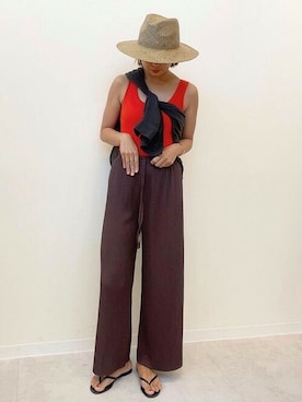「リラックスコーデ」｜cocaさん（レディース・163cm）の夏コーディネート