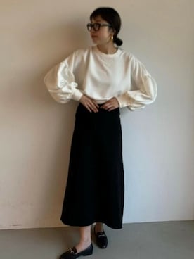 「ブラック×ホワイト」｜cocaさん（レディース・172cm）の夏コーディネート