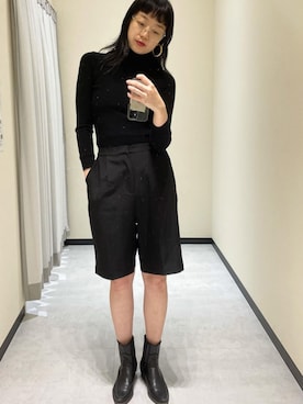 「coca（coca）（コカ）のアイテム（パンツ）」を使った、cocaさん（レディース・172cm）の秋コーディネート