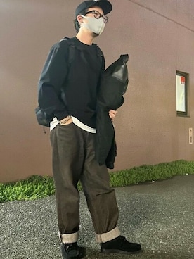 「coca（coca）（コカ）のアイテム」を使った、cocaさん（メンズ・173cm）の秋コーディネート