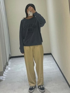 「アイテム（スウェット、ブルー系）」を使った、cocaさん（レディース・161cm）の冬コーディネート