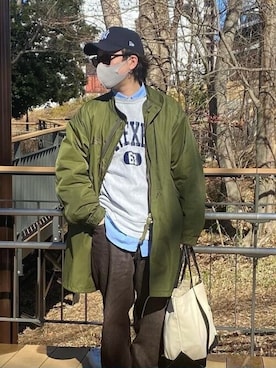 「coca（coca）（コカ）のアイテム」を使った、cocaさん（メンズ・173cm）の冬コーディネート