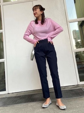 「coca（coca）（コカ）のアイテム（パンツ）」を使った、cocaさん（レディース・165cm）の冬コーディネート