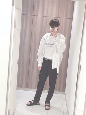 「AZIONE（アジオネ）のアイテム」を使った、YUKIさん（メンズ・174cm）の夏コーディネート