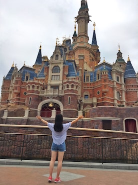 「ES（エス）のアイテム（パンツ）」を使った、beautyyuanさん（レディース・161cm）の夏コーディネート