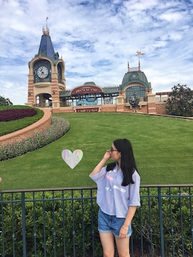 「ES（エス）のアイテム（パンツ）」を使った、beautyyuanさん（レディース・161cm）の夏コーディネート