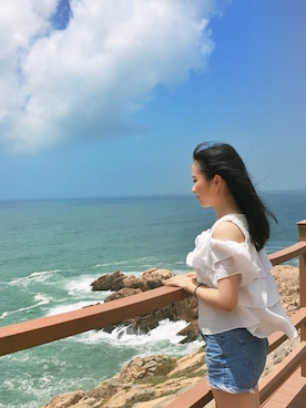 「ES（エス）のアイテム（パンツ）」を使った、beautyyuanさん（レディース・161cm）の夏コーディネート