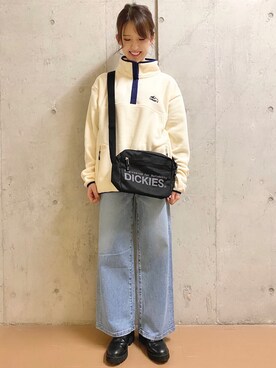 「CAMP7」｜「アイテム（ブーツ）」を使った、おもちさん（レディース・162cm）の秋コーディネート