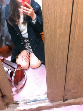 「PAGEBOY（ページボーイ）のアイテム（ダッフルコート）」を使った、Momさん（レディース・157cm）の冬コーディネート