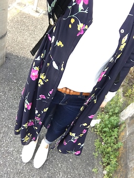 「白いスニーカー」｜「アイテム（ワンピース/ドレス）」を使った、*naaa*さん（レディース・156cm）の春コーディネート
