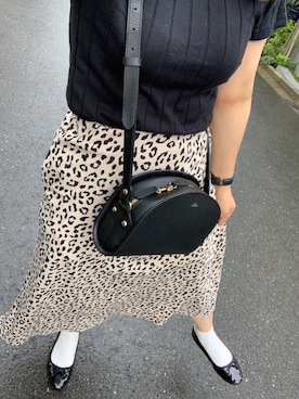 「A.P.C.（アーペーセー）のsac demi-lune 18PC（ショルダーバッグ）」を使った、*naaa*さん（レディース・155cm）の夏コーディネート