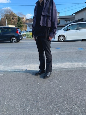「SHAREEF（シャリーフ）のアイテム（ブルゾン）」を使った、mat!!oさん（メンズ・170cm）の冬コーディネート