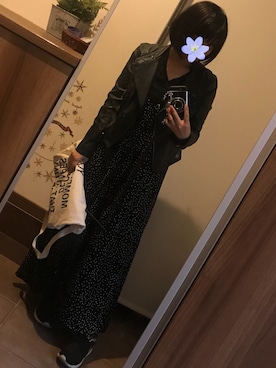 「NET（ネット）のアイテム（サロペット/オーバーオール）」を使った、ゆんさん（レディース・153cm）の夏コーディネート