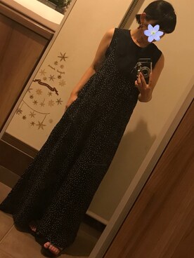 「NET（ネット）のアイテム（サロペット/オーバーオール）」を使った、ゆんさん（レディース・153cm）の夏コーディネート