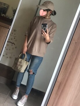 「秋のカフェオレコーデ」｜「アイテム（スリッポン）」を使った、ゆんさん（レディース・153cm）の秋コーディネート