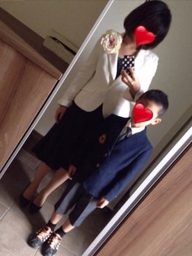 「NET（ネット）のアイテム（アクセサリー）」を使った、ゆんさん（レディース・153cm）の春コーディネート