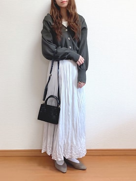 「FEERICHELU（フェリーシェル）のアイテム」を使った、なこさん（レディース・163cm）の春コーディネート