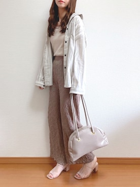 「AmbreNeige」｜「アイテム（その他シューズ）」を使った、なこさん（レディース・163cm）の春コーディネート