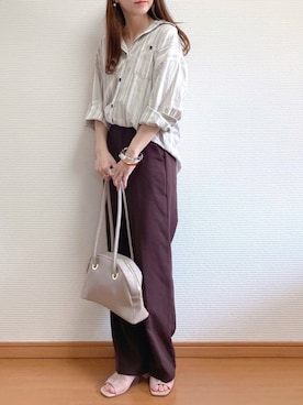 「AmbreNeige」｜「アイテム（その他シューズ）」を使った、なこさん（レディース・163cm）の春コーディネート