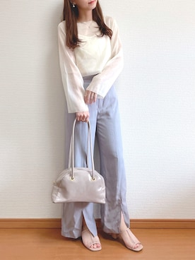 「AmbreNeige」｜「アイテム（その他シューズ）」を使った、なこさん（レディース・163cm）の夏コーディネート