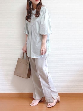 「AmbreNeige」｜「アイテム（その他シューズ）」を使った、なこさん（レディース・163cm）の夏コーディネート