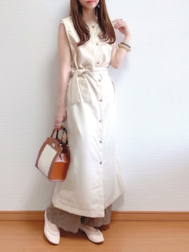 「AmbreNeige」｜「アイテム（バレエシューズ）」を使った、なこさん（レディース・163cm）の夏コーディネート