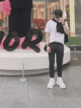 「ARMANI EXCHANGE（アルマーニエクスチェンジ）のアイテム（腕時計）」を使った、Stanley_安さん（メンズ・174cm）の冬コーディネート