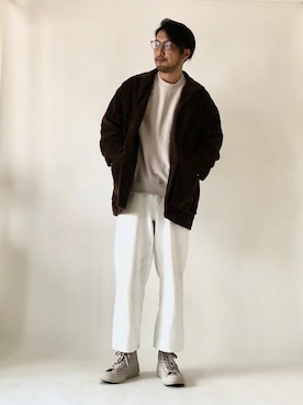 「UP START（アップスタート）のアイテム（ジャケット/アウター）」を使った、rose92さん（メンズ・175cm）の春コーディネート