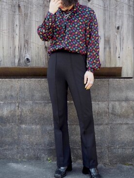 「BEAMS（ビームス）のアイテム（リング）」を使った、おにぎりさん（レディース・156cm）の春コーディネート