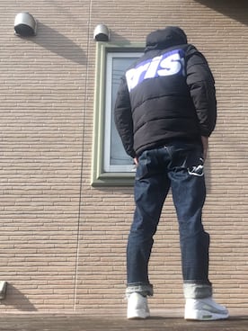 「fragment design（フラグメントデザイン）のアイテム（パンツ）」を使った、max190さん（メンズ・170cm）の冬コーディネート