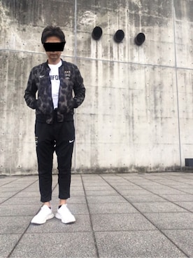 「F.C.R.B.（エフシーアールビー）のアイテム（ブルゾン）」を使った、max190さん（メンズ・170cm）の春コーディネート