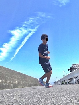 「F.C.R.B.（エフシーアールビー）のアイテム（アンダーウェア）」を使った、max190さん（メンズ・170cm）の夏コーディネート