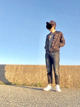 「F.C.R.B.（エフシーアールビー）のアイテム（ブルゾン）」を使った、max190さん（メンズ・170cm）の秋コーディネート