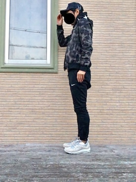 「F.C.R.B.（エフシーアールビー）のアイテム（ブルゾン）」を使った、max190さん（メンズ・170cm）の冬コーディネート