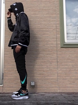 「F.C.R.B.（エフシーアールビー）のアイテム（スタジャン）」を使った、max190さん（メンズ・170cm）の秋コーディネート