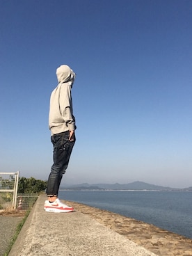 「青空」｜max190さん（メンズ・170cm）の冬コーディネート