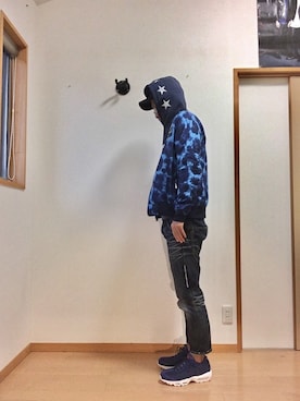 「F.C.R.B.（エフシーアールビー）のアイテム（キャップ）」を使った、max190さん（メンズ・170cm）の冬コーディネート