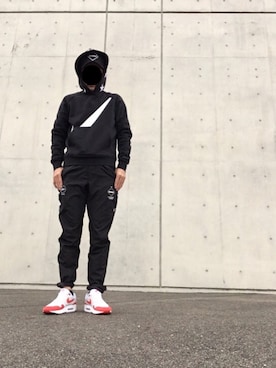 「F.C.R.B.（エフシーアールビー）のアイテム（キャップ）」を使った、max190さん（メンズ・170cm）の冬コーディネート