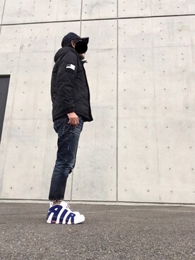 「F.C.R.B.（エフシーアールビー）のアイテム（ダウンジャケット/コート）」を使った、max190さん（メンズ・170cm）の冬コーディネート