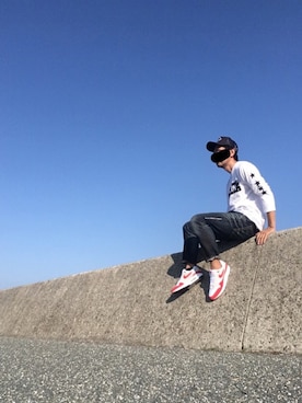 「F.C.R.B.（エフシーアールビー）のアイテム（キャップ）」を使った、max190さん（メンズ・170cm）の冬コーディネート