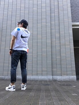 「バックロゴ」｜max190さん（メンズ・170cm）の夏コーディネート