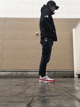 「F.C.R.B.（エフシーアールビー）のアイテム（ダウンジャケット/コート）」を使った、max190さん（メンズ・170cm）の冬コーディネート