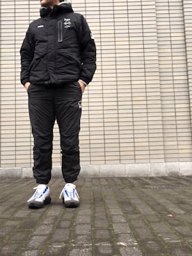 「F.C.R.B.（エフシーアールビー）のアイテム（ダウンジャケット/コート）」を使った、max190さん（メンズ・170cm）の冬コーディネート