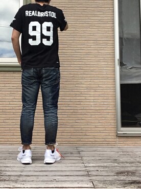 「F.C.R.B.（エフシーアールビー）のアイテム（トップス）」を使った、max190さん（メンズ・170cm）の夏コーディネート