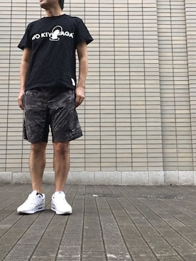 「F.C.R.B.（エフシーアールビー）のアイテム（パンツ）」を使った、max190さん（メンズ・170cm）の夏コーディネート
