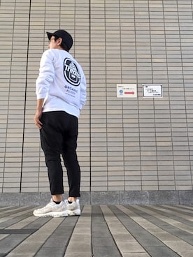 「F.C.R.B.（エフシーアールビー）のアイテム（パンツ）」を使った、max190さん（メンズ・170cm）の秋コーディネート
